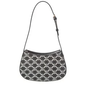 Celine | Bags | Celine Tilly Medium Triomphe Canvas Leather